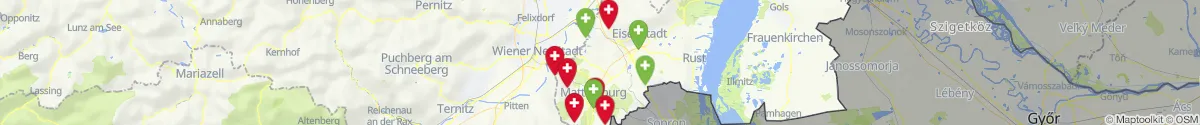 Map view for Pharmacies emergency services nearby Neudörfl (Mattersburg, Burgenland)